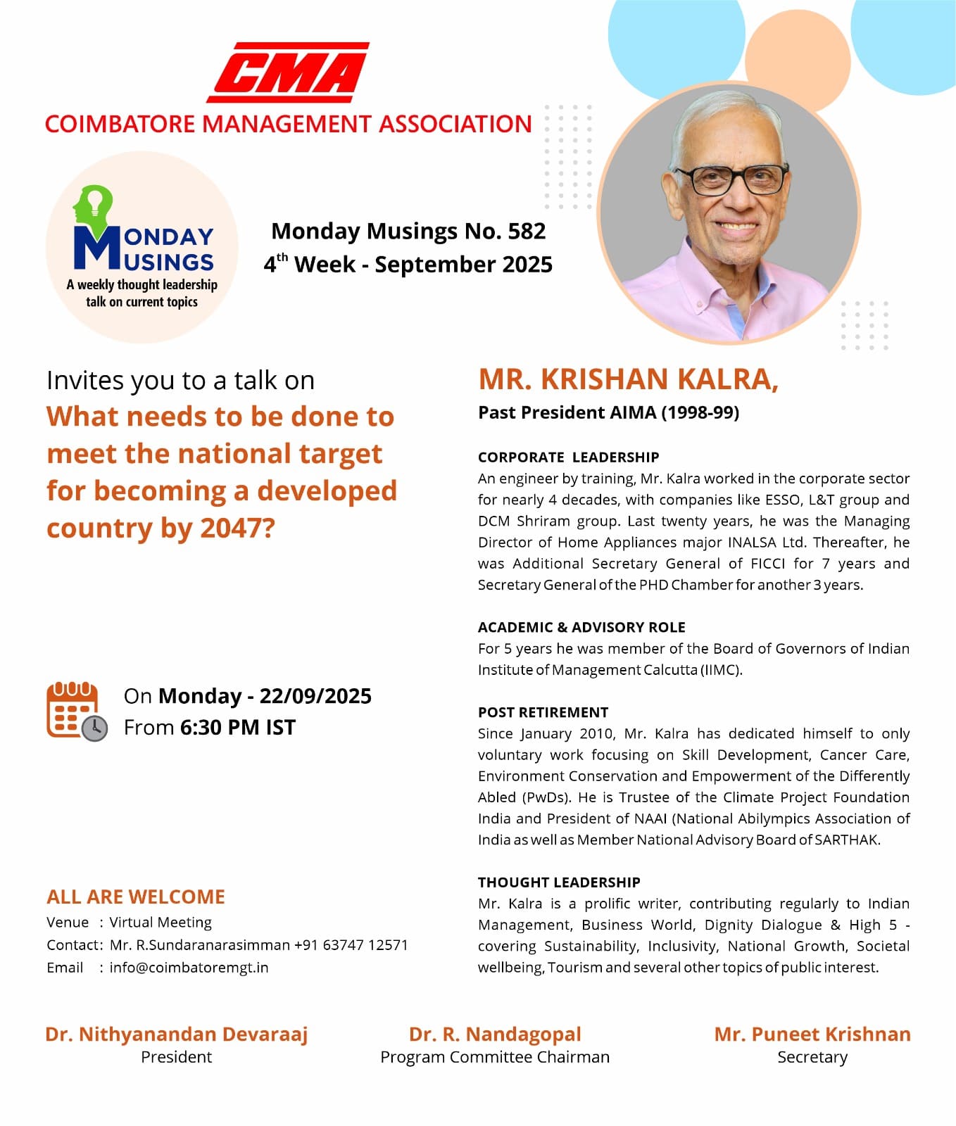 Monday Meeting