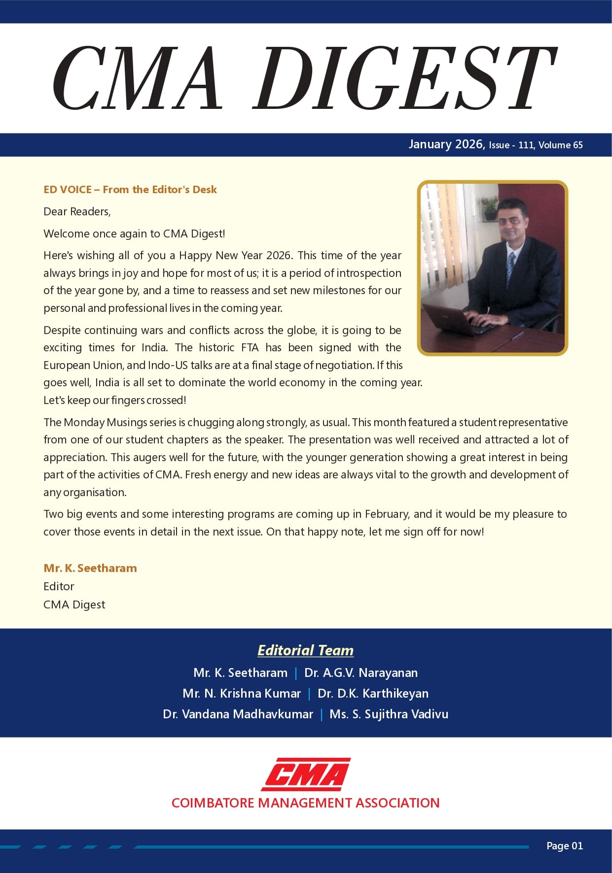 News Letter Jan  2026