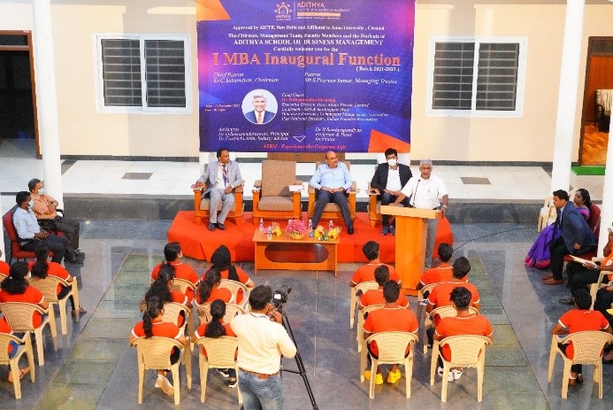 Inauguration of 1<sup>st</sup> year MBA Batch @ Adithya School of Business Management